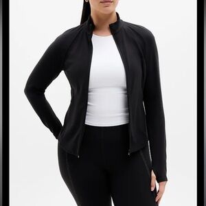 Athleta Black Zipped Jacket